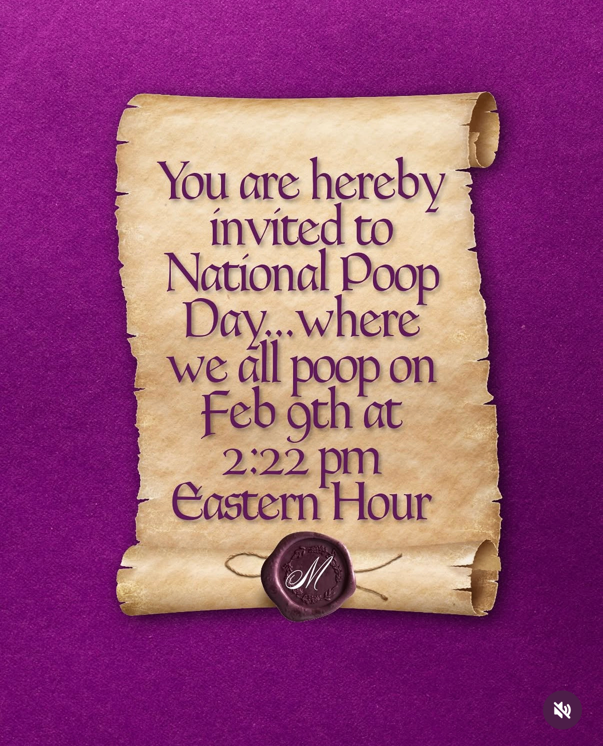National Poop Day invitation
